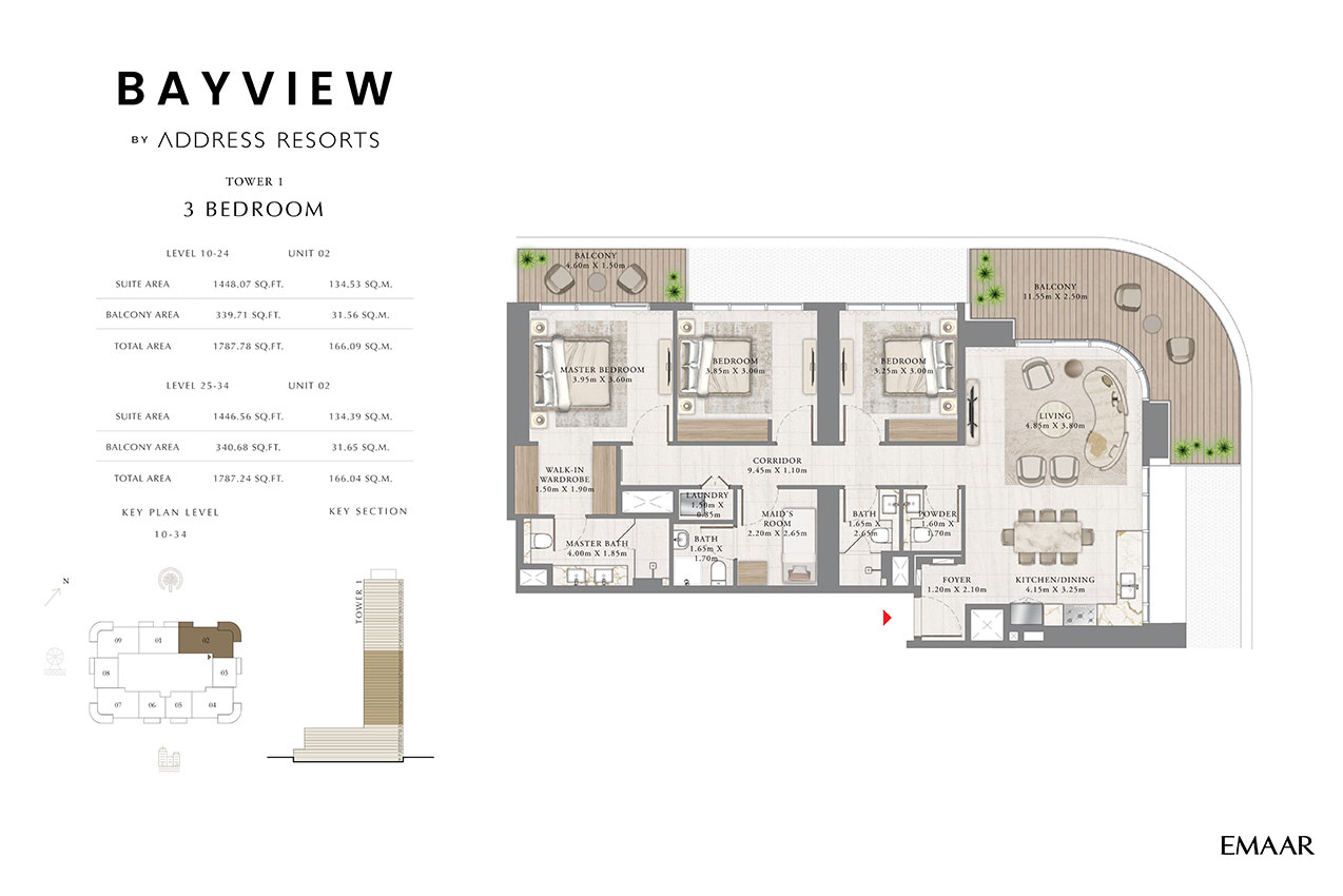 3 Bedroom Apartments